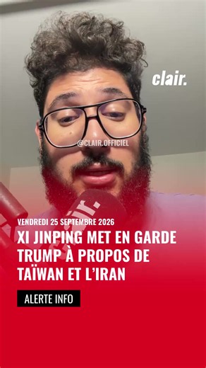 Xi Jinping met Trump en garde sur Taïwan et lui demande de négocier avec l’Iran. #XiJinping #Trump #Taiwan #Iran #Chine