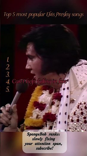 Ranking the top 5 most popular Elvis Presley songs #funny #fyp #elvispresley #music