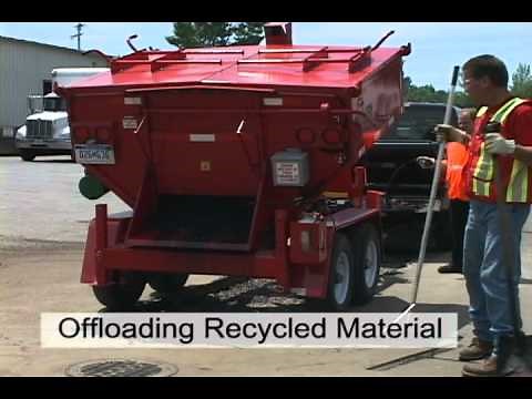 Asphalt Recycling Demonstration of Falcon Asphalt Recycler / Hot Box