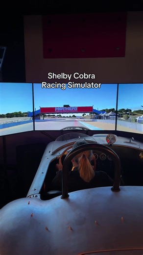 Come to The Cobra Experience and check out our new racing simulator! #racing #carrace #racecar #racingsimulator #racetrack #shelbycobra #auto #cartok #carsoftiktok #shelbyautomotive #ford #driving #fypage