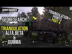 GeoResearch Part 4 - Triangulation Alfa,Beta & Gumma Locations in Snow*Runner