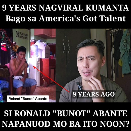 9 YEARS AGO | nag viral na pala si #RolandAbante bago sumabak sa #AmericasGotTalent. Napanuod mo na ba? Sumali din siya sa #TawagngTanghalan at nag Guest sa #wish1075 #FMRadio Follow me on Instagram: Instagram.com/TheStoryofAnthony Pa Subscribe din sa YouTube: YouTube.com/@StoryofAnthony #fyp #tnt #Americasgottalent2023 #xfactor #xfactorphilippines #thevoice #thevoiceglobal #americanidol #britishgottalent #xfactor #BritainsGotTalent #RolandBunotAbante #Kmjs #kapusomo #Cebu | Story of Anthony