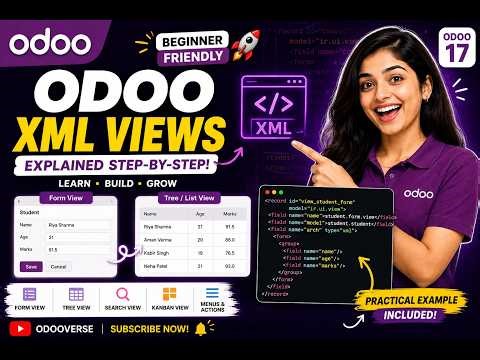 Odoo XML Views Tutorial | Form, Tree & Menu Views Explained