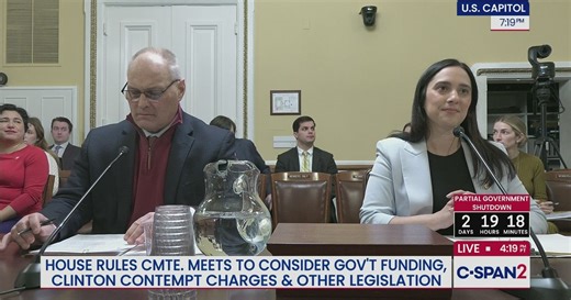 House Rules Comm. Considers Clinton Contempt of Congress, Consolidated Appropriations & Other Bills, Part 2