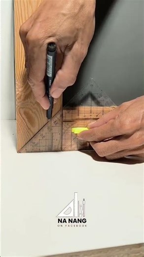 how to measure the position of wooden corner #carpentry #works #wood #tips #diy #woodworking #ideas.