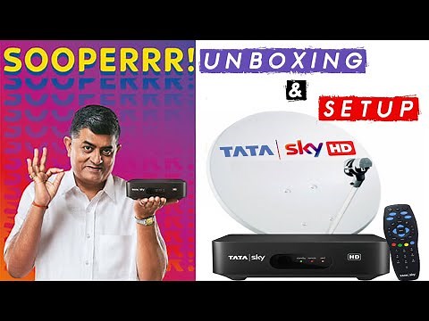 Unboxing Tata Sky HD Installation 2021 | Tata Sky Setup & Price | Tata Sky Set Top Box Connection