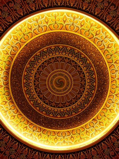 The caisson ceiling of Niushoushan holds the essence of Oriental aesthetics. As its patterns interweave, a magical realm of light and shadow unfolds; when you look up, you are surrounded by the timeless elegance forged by ingenuity and art over a thousand years. #NiushouHeritage