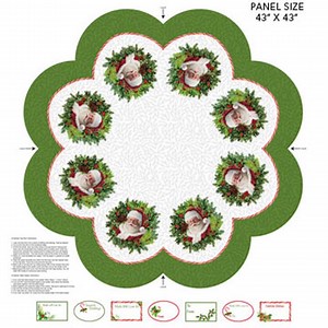 Santa Christmas Tree Skirt, Table Topper Panel - NOT FINISHED PRODUCT Panel Only - Etsy Canada