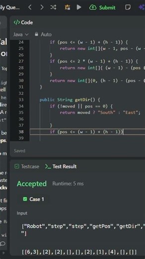 “LeetCode 2069 Java | Robot Simulation II Made Easy 🤖”