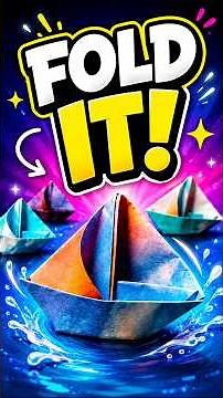 ⛵️ Easy & Beautiful Origami Sailboat Tutorial! ✨ #origami #papercraft #diy #boat #sailboat
