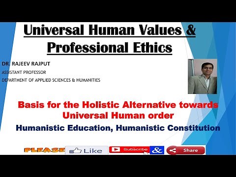 Basis for Humanistic Education & Humanistic Constitution | KVE301 | KVE401 | AKTU