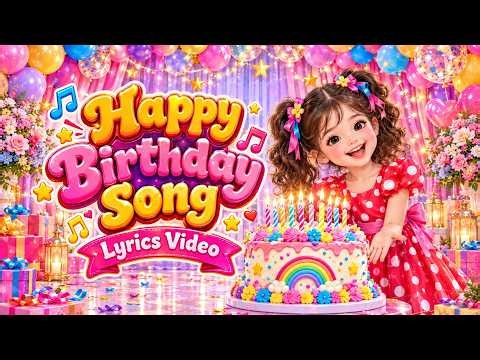 Happy Birthday Song 🎈 | Celebrate Your Day With Smiles 😊 | Lyrics Video