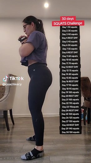 30-Day Squats Challenge for Beginners at Home