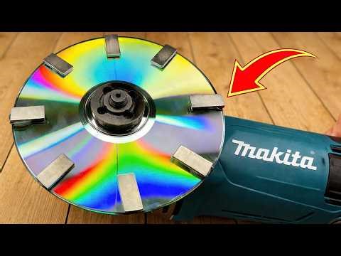 99% of people don't know about this invention! Put a CD in an angle grinder and what happens?