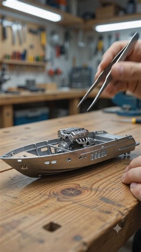 how to Building a Luxury Miniature Yacht Model#shorts#explore#assembleanddrivemodels