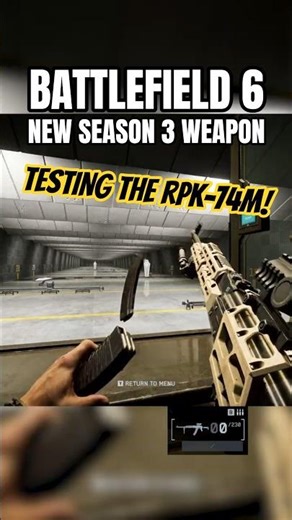 Testing the RPK-74M LMG in the Firing Range! | #battlefield6 #bf6 #battlefield #gaming #redsec