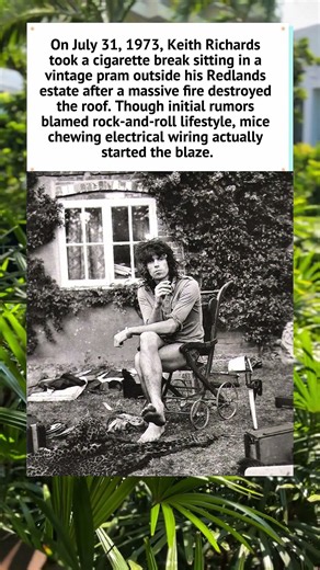 Keith Richards' Redlands Estate Fire (1973) 🎸 #KeithRichards #Shorts #RockHistory