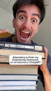 Doing my Engineering Homework w/ no Internet or ChatGPT