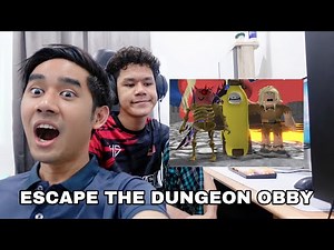 NAGA BERAKKAN KITA 😂 ESCAPE THE DUNGEON OBBY ROBLOX 😍