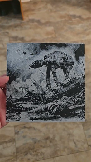 Epic Star Wars AT-AT 3D Print Comes Alive! 🤯#StarWars #3DPrinting #ATAT#dragonknightdjx