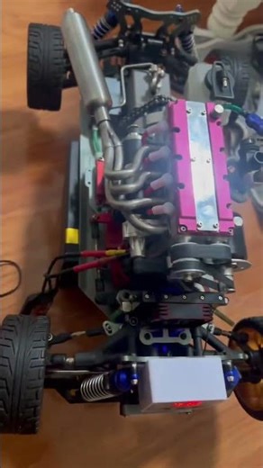 4-cylinder engine model RC#enginemodel #rc #rccars #diy #modelengine #enginediy