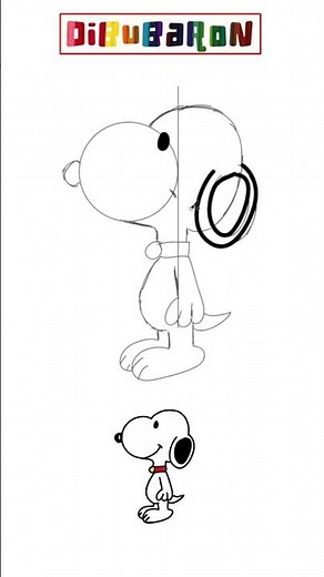 Dibujando a Snoopy paso a paso | Dibujos fáciles