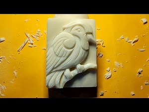 Soap carving parrot//Soap carving easy //Perla soap carving easy free//