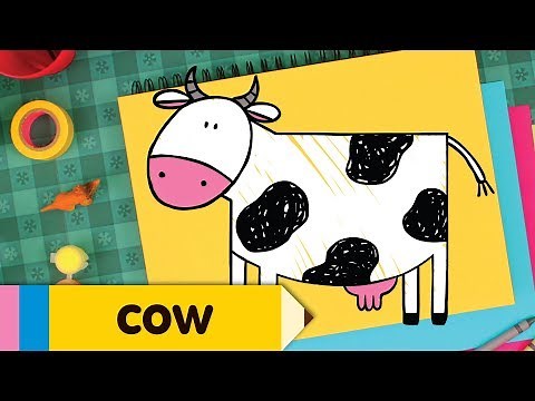 How to Draw A Cow | Simple and Fun Drawing Lesson For Kids | Step By Step