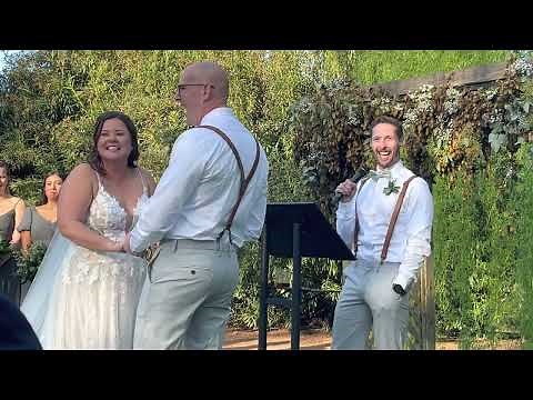 Funny Wedding Officiant Speech - THE ALEX COMEDY SPECIAL ft. Lauren and Tim’s Wedding