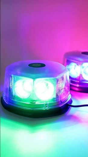 Mushroom LED Warning Strobe Light 12V-24V | Multi-Color Flashing Emergency Beacon for Trucks & SUVs
