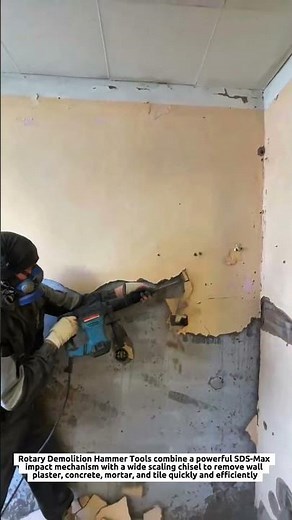 Rotary Demolition Hammer Tools Remove Wall Plaster Faster with 1,500 BPM SDS-Max Power
