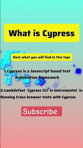 What is Cypress?|Cypress Automation Testing #cypresstesting#cypress#automationtesting