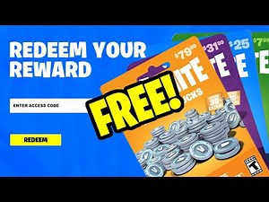 FREE VBUCKS GIFT CARD CODE IN FORTNITE!