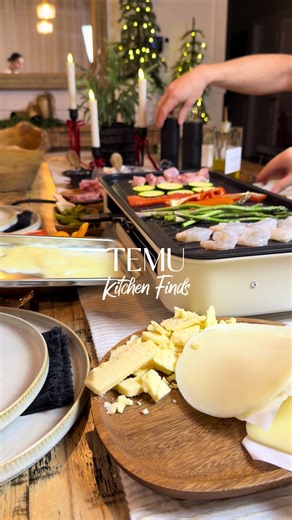 Heiße Raclette Abende mit dem Temu Elektrogrill