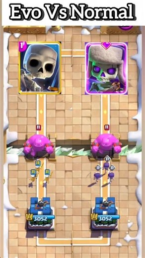 Evo Vs Normal #clashroyale #supercell #itsmeissie #aesthetic #tweening