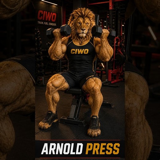 The arnold press- Build massive shoulders tutorial #checkedinworkedout