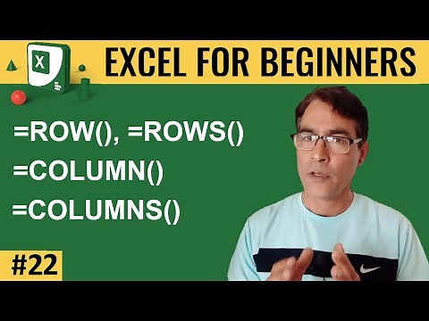 Row, Rows, Column and columns formula in ms excel | MS excel for beginners 22 | MS Excel Tutorial