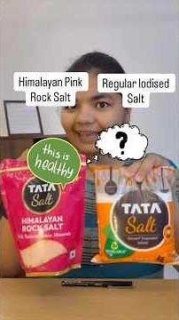Himalayan Rock Salt vs Regular Iodised Salt! #fssai #tatasalt #labelliteracy #healtheducation