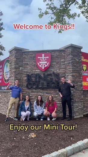 Welcome to King’s College in Wilkes Barre PA! Call 570-208-5858 or email admissions@kings.edu to schedule a Visit!!! ❤️💛 #RollNarchs