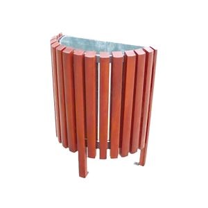 [Hot Item] Outdoor Metal Garbage Can Street Furniture Public Waste Container Garden Steel Trash Can