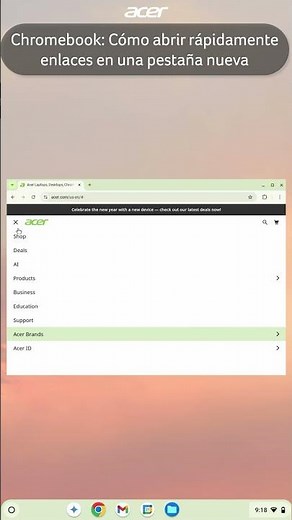Chromebook: Cómo abrir enlaces rápidamente en una pestaña nueva