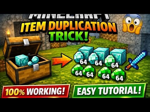 Minecraft Item Duplication Trick 😱 | 100% Working Easy Tutorial (2026)