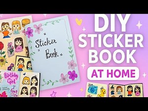 🤩Diy Sticker Book At Home 😱💗