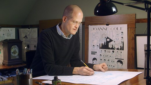 From his home and studio in Oak Park, Illinois, Chris Ware describes his arrival at harnessing the great narrative power of the comic art form. "The real process that goes into comics, it's not pictures with accompanying text," said Ware in our "Chicago" episode. "It's a psychological process of reading pictures. It's a symbol system." Watch → https://a21.tv/WareChicago | Art21