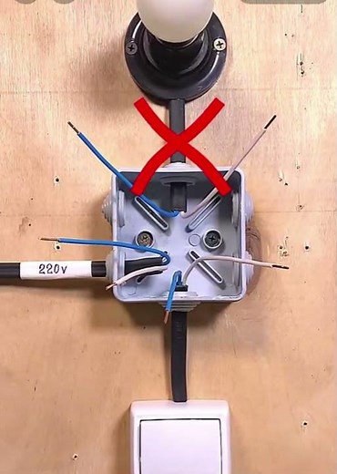 An old electrician showed you how to connect the wires correctly! #elektrik