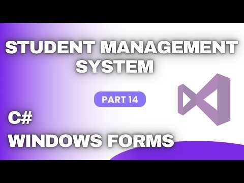 Student Management System || Part 14 || #csharp || Winsows forms