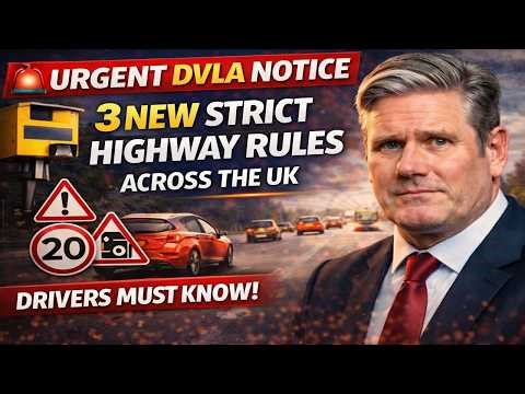 🚨 Urgent DVLA Notice: 3 New Strict Highway Rules Across the UK – Drivers Must Know