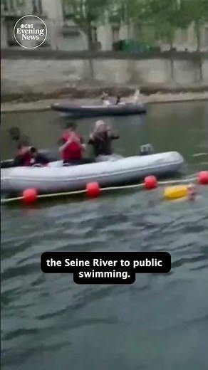 Paris reopens Seine River to swimming after century-long ban #shorts