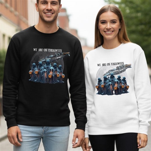 Halloween Alien Sweatshirt: UFO Atlas Rocket Conspiracy - Spooky Sci-fi Gift - Etsy