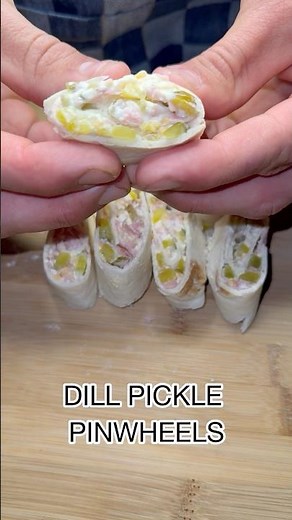 Dill pickle pinwheels! The perfect appetizer. #shorts